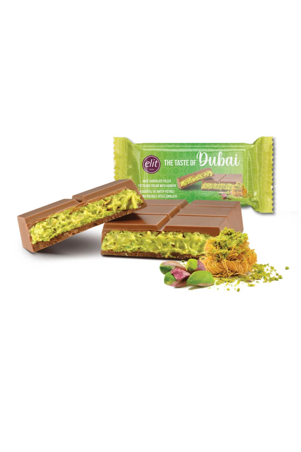 Chocolat au lait & Pistache